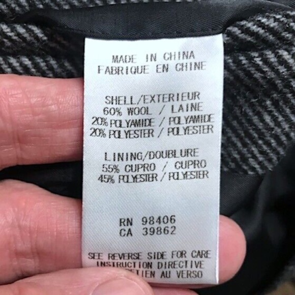 THEORY Mens Herringbone Wool-Blend 3/4 Length Topcoat EUC/sz M - Picture 16 of 16